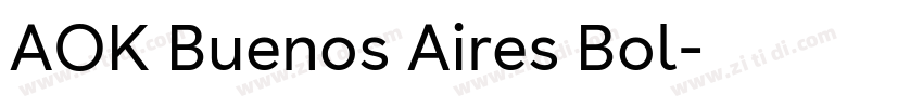AOK Buenos Aires Bol字体转换